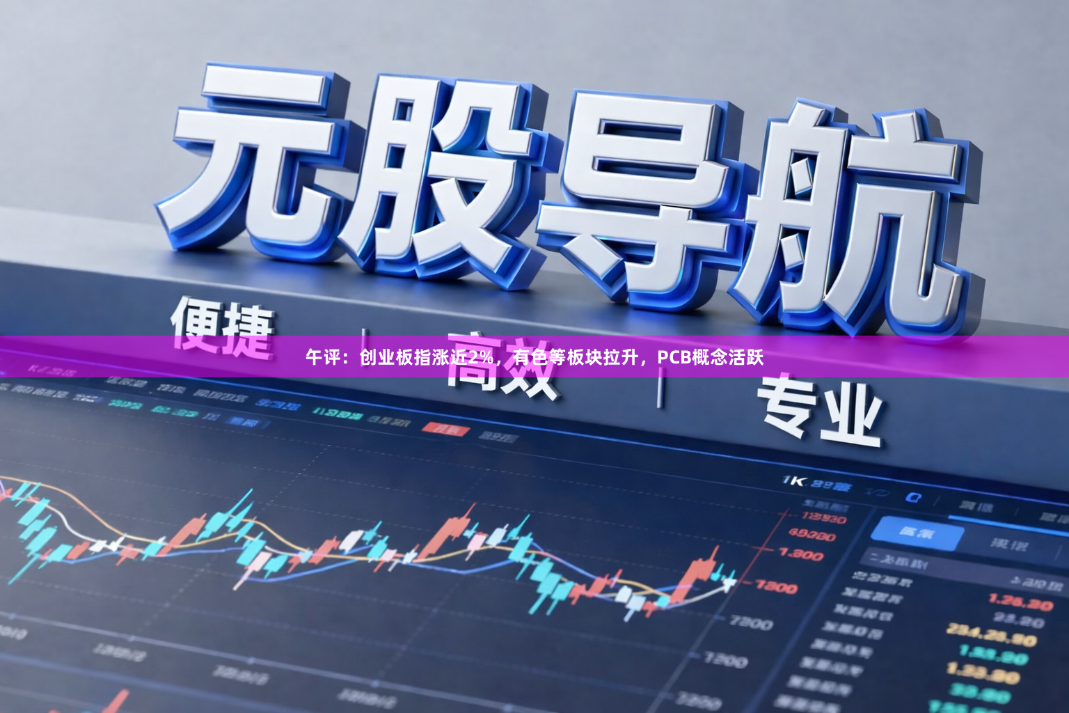 午评：创业板指涨近2%，有色等板块拉升，PCB概念活跃